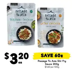 Drakes Passage to asia stir fry sauce offer