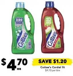 Drakes Cottee's cordial offer