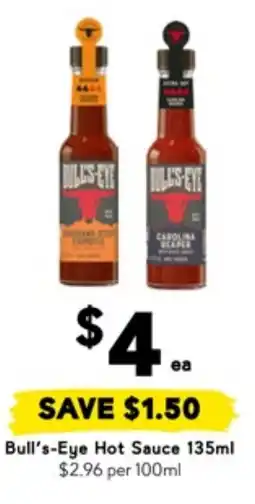 Drakes Bull's-eye hot sauce offer