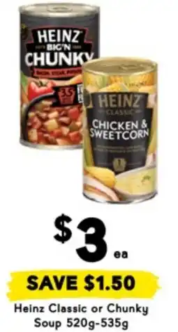 Drakes Heinz Classic or Chunky Soup offer