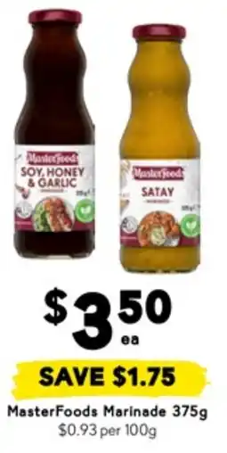 Drakes MasterFoods Marinade offer