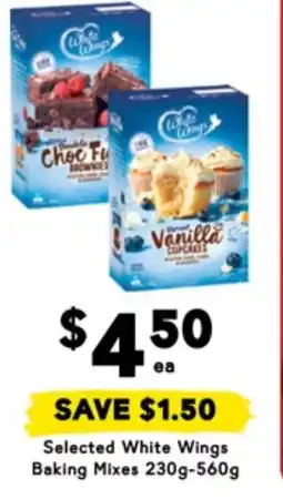 Drakes Selected White Wings Baking Mixes offer