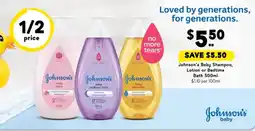 Drakes Johnson's Baby Shampoo, Lotion or Bedtime offer