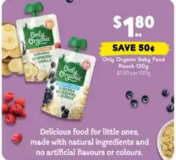 Drakes Only organic baby food pouch offer