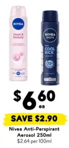Drakes Nivea Anti-Perspirant Aerosol offer