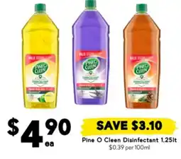 Drakes Pine O Cleen Pine O Cleen Disinfectant 1.25lt offer
