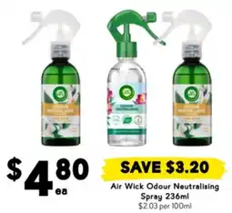 Drakes Air Wick Odour Neutralising Spray offer