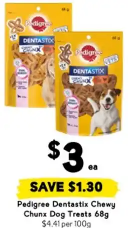 Drakes Pedigree dentastix chewy chunx dog treats offer
