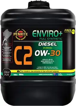 Autopro Penrite Enviro+ C2 0W-30 Full Synthetic 10L offer