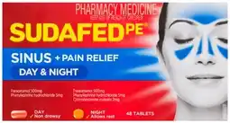 Discount Drug Stores Sudafed PE Sinus + Pain Relief Day & Night 48 Tablets offer