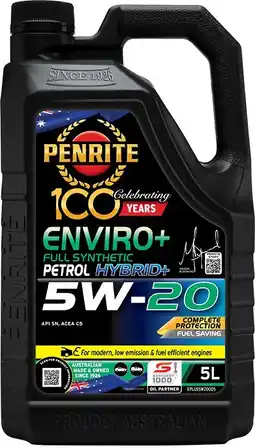 Autobarn Penrite Enviro+ 5W-20 Full Synthetic 5L offer