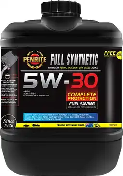 Autobarn Penrite EDS 5 Full Synthetic 10L offer