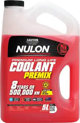 Autobarn Nulon Red Premium Long Life Coolant Premix 5L offer