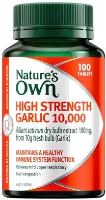 Discount Drug Stores Nature’s Own High Strength Garlic 10,000 100 Tablets offer