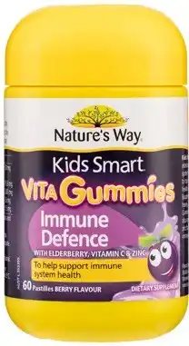 Discount Drug Stores Nature’s Way Kids Smart Vita Gummies Immune Defence Berry Flavour 60 Pastilles offer