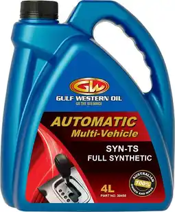 Autobarn Gulf Western Synthetic Transmission Fluid 4L offer