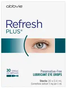 Discount Drug Stores Refresh Plus Lubricant Eye Drops 30 x 0.4mL offer