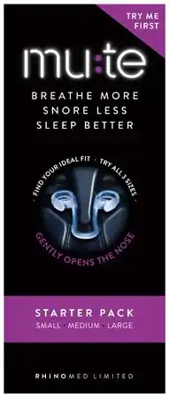 Discount Drug Stores Mute Snoring Relief Small, Medium, Large Starter Pack offer