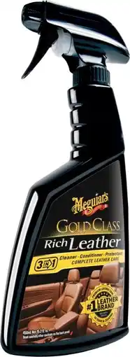 Autobarn Meguiar’s Gold Class Rich Leather 3-In-1 Leather Treatment 450ml offer