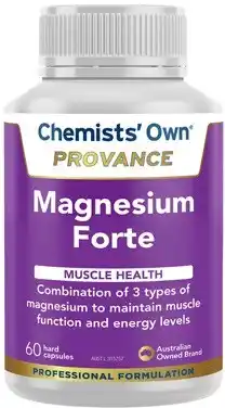 Discount Drug Stores Chemists’ Own Provance Magnesium Forte 60 Capsules offer