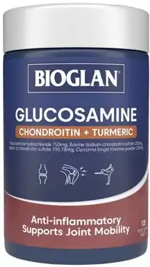 Discount Drug Stores Bioglan Glucosamine Chondroitin + Turmeric 120 Tablets offer