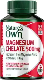 Discount Drug Stores Nature’s Own Magnesium Chelate 500mg 180 Capsules offer