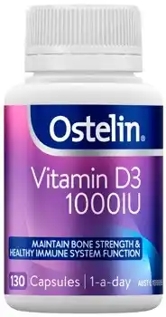 Discount Drug Stores Ostelin Vitamin D3 1000IU 130 Capsules offer
