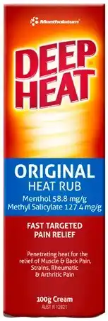 Discount Drug Stores Deep Heat Original Heat Rub 100g offer