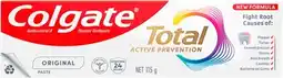 Discount Drug Stores Colgate Total Original Toothpaste 115g offer