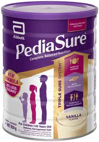 Discount Drug Stores Pediasure Powder Vanilla Flavour 850g offer