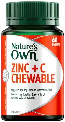 Discount Drug Stores Nature’s Own Zinc + C Chewable 60 Tablets offer