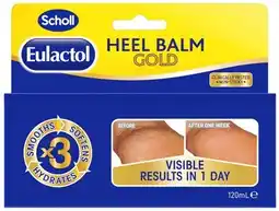 Discount Drug Stores Scholl Eulactol Heel Balm Gold 120mL offer