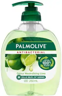 Discount Drug Stores Palmolive Antibacterial Liquid Hand Wash Lime 250mL offer