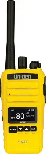 Autobarn Uniden 5 Watt UHF Handheld Radio offer