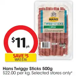Coles Hans Twiggy Sticks offer