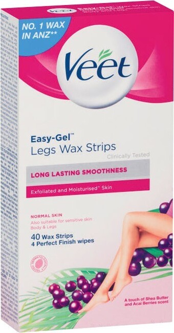 Coles Veet Hair Removal Wax Strips Shea Butter & Berry 40 Pack offer
