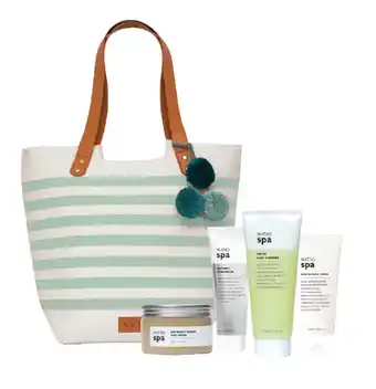 Natio womens spa gift bag set sunlit shores