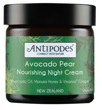 Cincotta Chemist Antipodes avocado pear nourishing night cream 60ml offer
