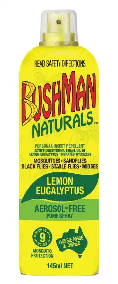 Bushman naturals insect repellent pump spray 145ml