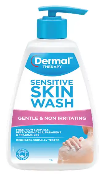 Cincotta Chemist Dermal therapy sensitive skin wash 1l offer