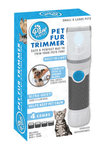 Paw perfect rechargeable pet hair trimmer