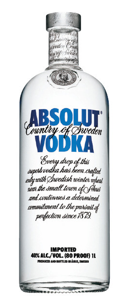 Absolut vodka 1 litre