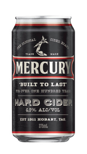 Mercury hard cider cans 375ml 10 pack