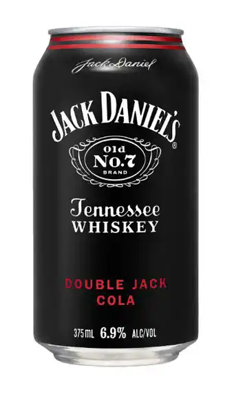 Cellarbrations Jack daniel’s double jack & cola 6.9% premix cans 375ml 10 pack offer