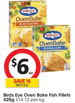 Coles Birds Eye Oven Bake Fish Fillets offer