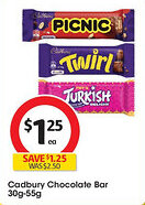 Coles Cadbury Chocolate Bar offer