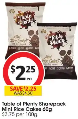 Coles Table of plenty sharepack mini rice cakes offer