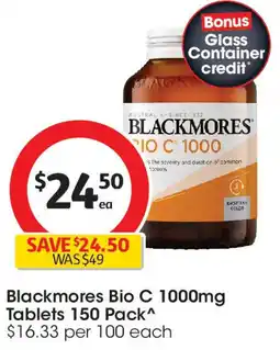 Coles Blackmores bio c 1000mg tablets offer