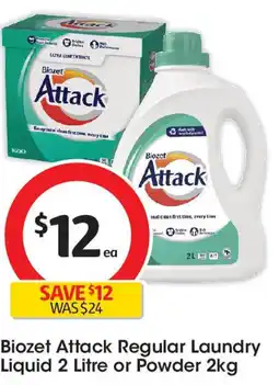 Coles Biozet Attack Regular Laundry Liquid offer