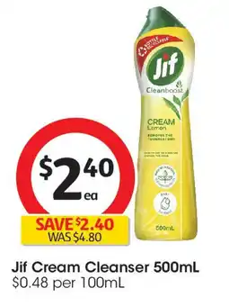 Coles Jif Cream Cleanser offer